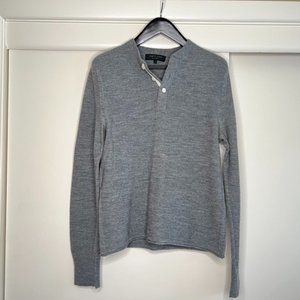 Rag & Bone Merino Wool Slim Fit Henley